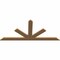Ekena Millwork Saratoga Timber Gable Bracket, Western Red Cedar, 84"W x 38"H x 1 1/2"D x 5 1/2"F, 11/12 Pitch GBW084X38X0206SAR00SWR - alternate 4